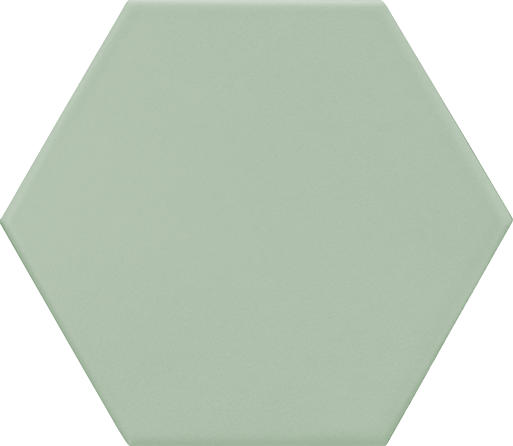 Spring Light Green Hex Porcelain tile 15x17cm-Hexagon tile-Estudio Ceramico-tile.co.uk