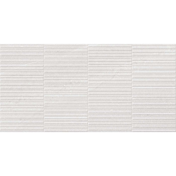 Devaney White Decor wall tile 30x60cm-Ceramic wall tile-Cifre-tile.co.uk