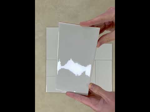 Artisan Light Grey Brick gloss tile youtube video