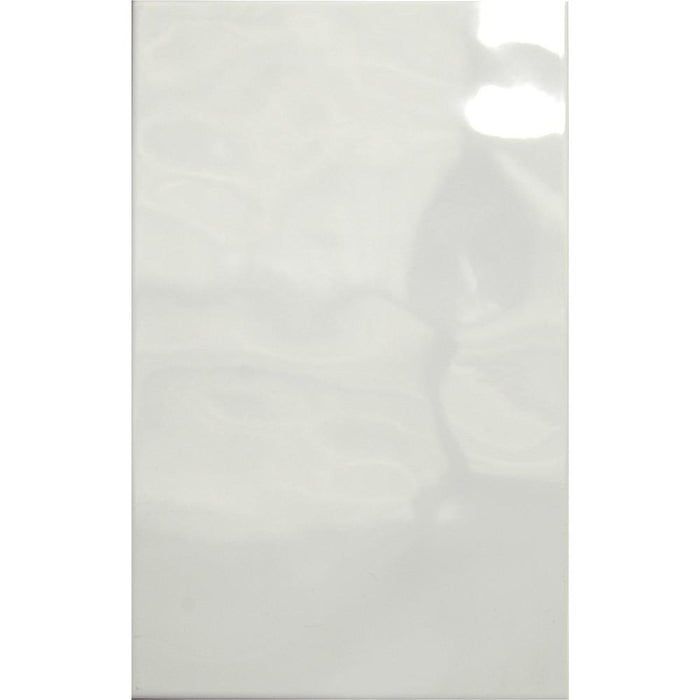 Sample 25x40cm Gloss Relief White wall tile 9405-sample-sample-tile.co.uk