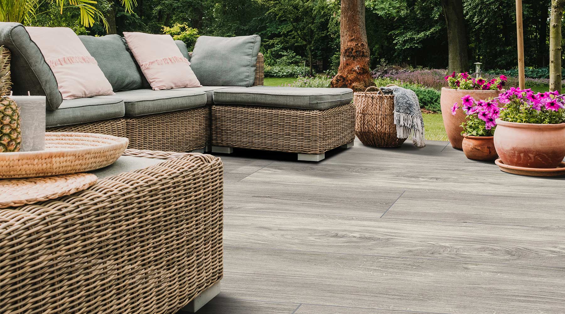 How to clean outdoor porcelain tiles