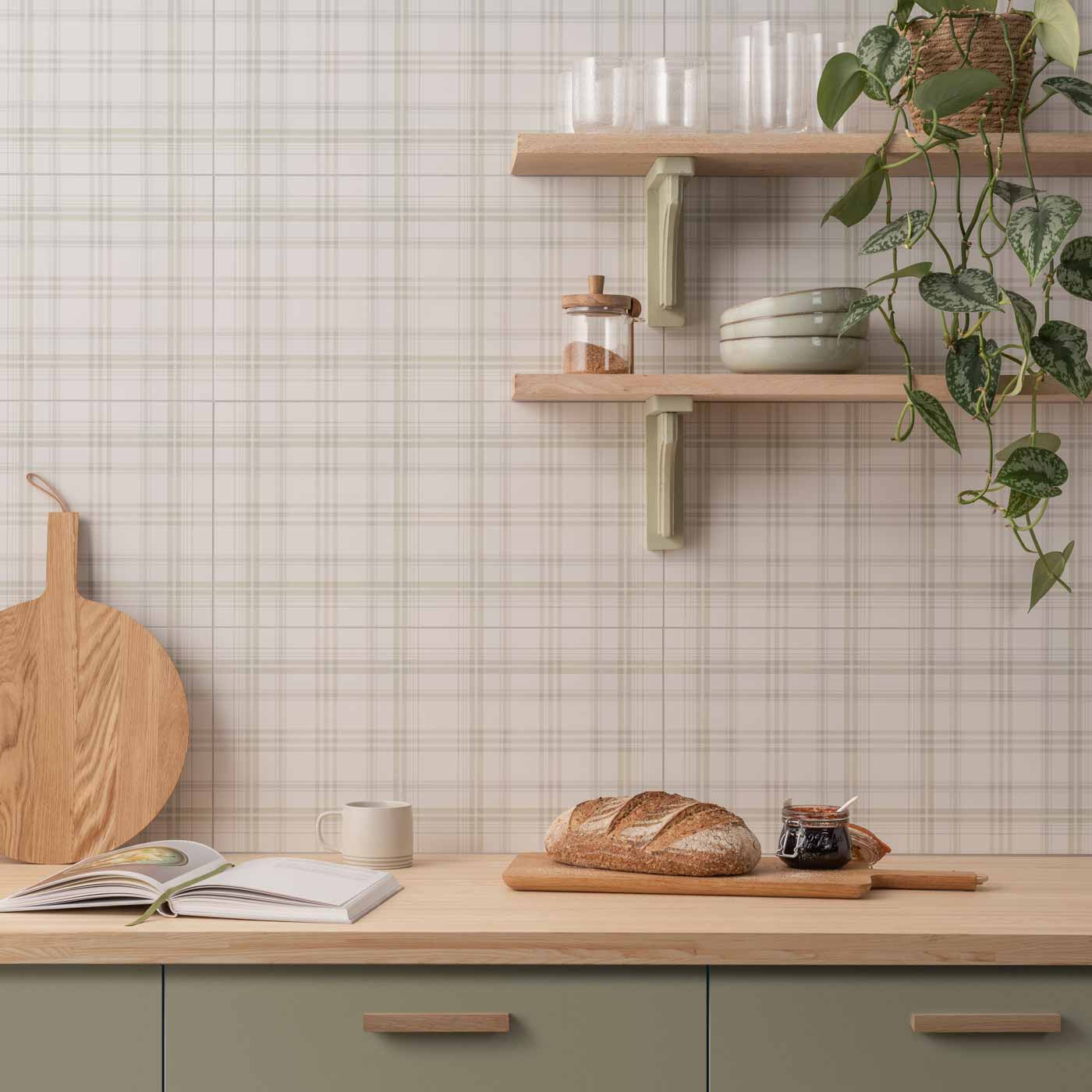 Image of Beige Kitchen Tiles