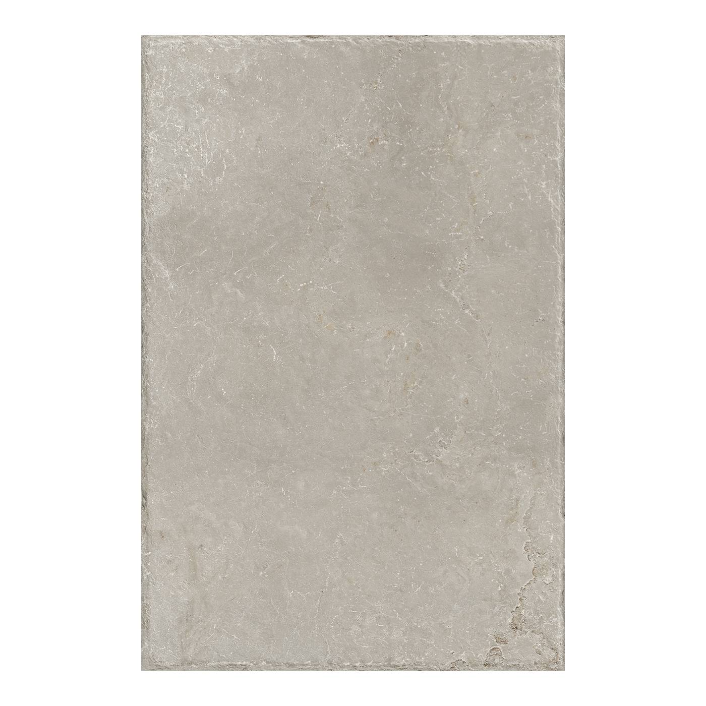 Image of A rectangular stone-look tile or slab in a light warm gray-beige tone with subtle natural marbling and texture, shown against a plain white background.