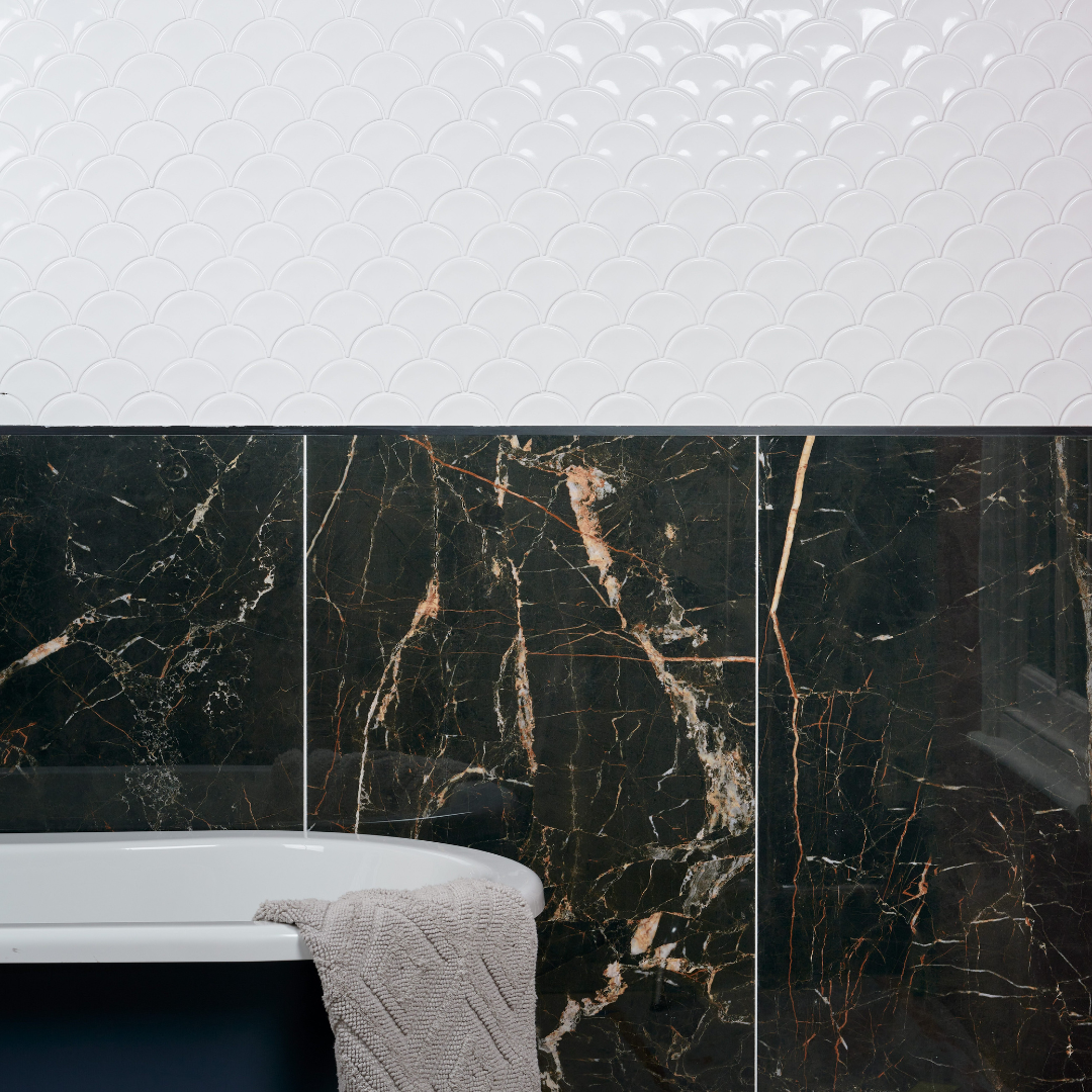 Image of Gelato Scallop Milk White Mosaic 25.9x27.3cm-mosaic tile-Ca Pietra-Tile.co.uk