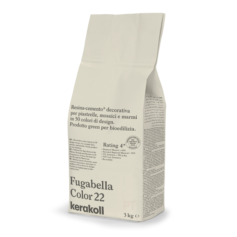 Image of Kerakoll Fugabella 3kg Color Resin-Cement High Flexibility Rapid Wall & Floor tile Grout-Grout-Kerakoll-tile.co.uk