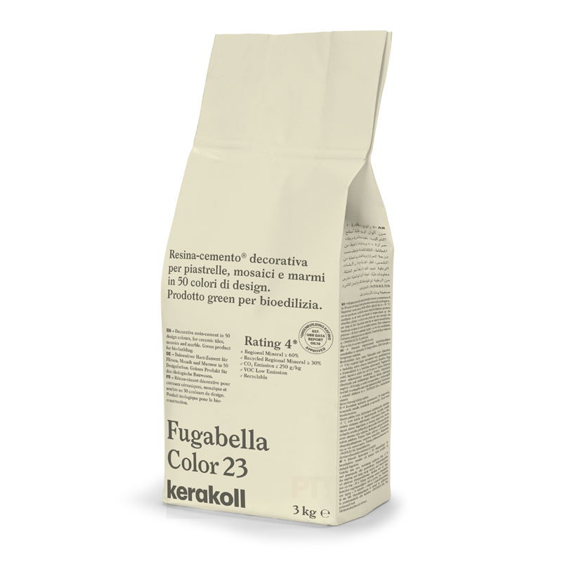 Image of Kerakoll Fugabella 3kg Color Resin-Cement High Flexibility Rapid Wall & Floor tile Grout-Grout-Kerakoll-tile.co.uk