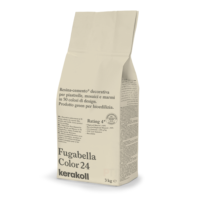 Image of Kerakoll Fugabella 3kg Color Resin-Cement High Flexibility Rapid Wall & Floor tile Grout-Grout-Kerakoll-tile.co.uk