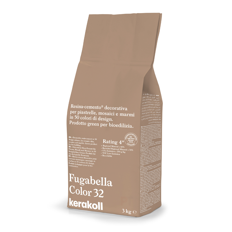 Image of Kerakoll Fugabella 3kg Color Resin-Cement High Flexibility Rapid Wall & Floor tile Grout-Grout-Kerakoll-tile.co.uk