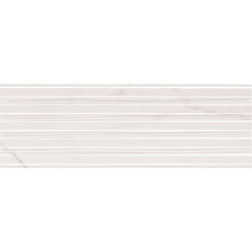 Shine White Decor Wall Tile 30x90cm-Ceramic wall tile-Argenta-Tile.co.uk