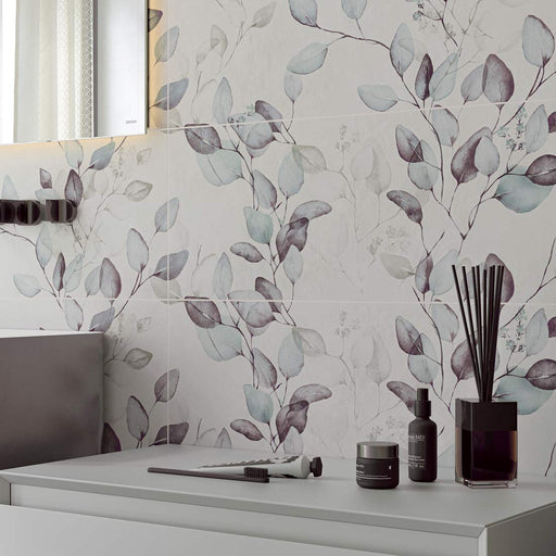 Alure White Decor tile 30x75cm-Ceramic Wall tile-Cifre-Tile.co.uk