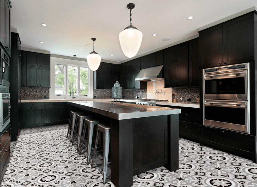 Image of Heritage Gris Pattern tile 22.5x22.5cm-Pattern tile-Cerlat-Tile.co.uk