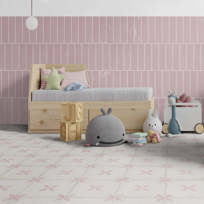 Maria Rosa pattern floor tile 25x25cm-Pattern tile-Keros-Tile.co.uk