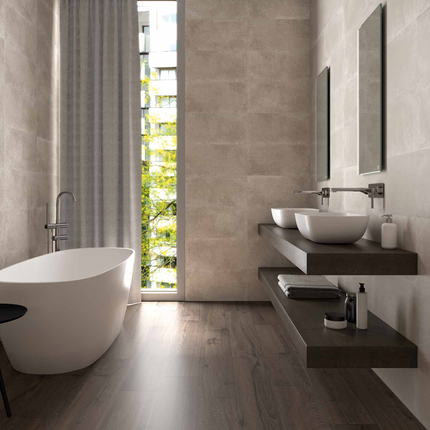 Image of Buxton Beige Decor wall tile 30x60cm-Ceramic wall tile-Cifre-tile.co.uk