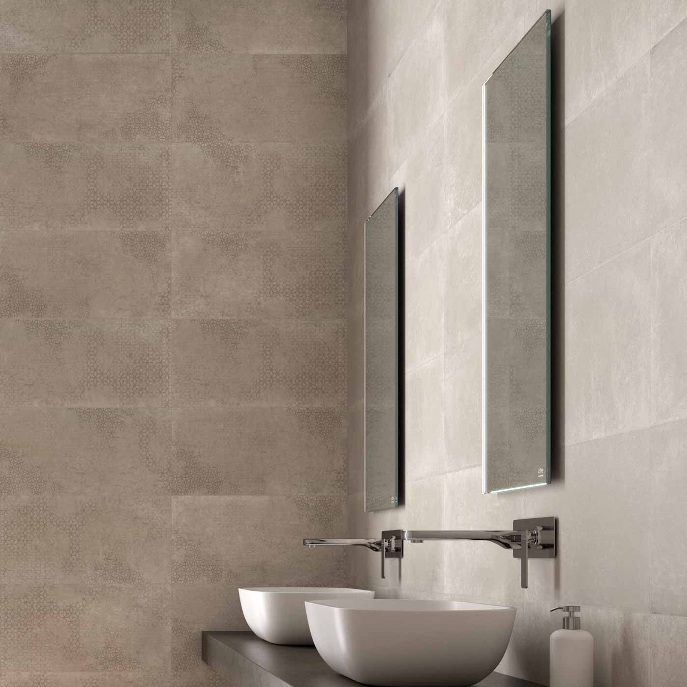 Image of Buxton Beige Decor wall tile 30x60cm-Ceramic wall tile-Cifre-tile.co.uk