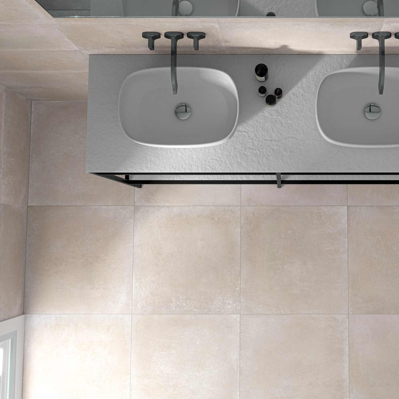 Image of Buxton Beige Floor tile 60x60cm-Porcelain tile-Cifre-tile.co.uk