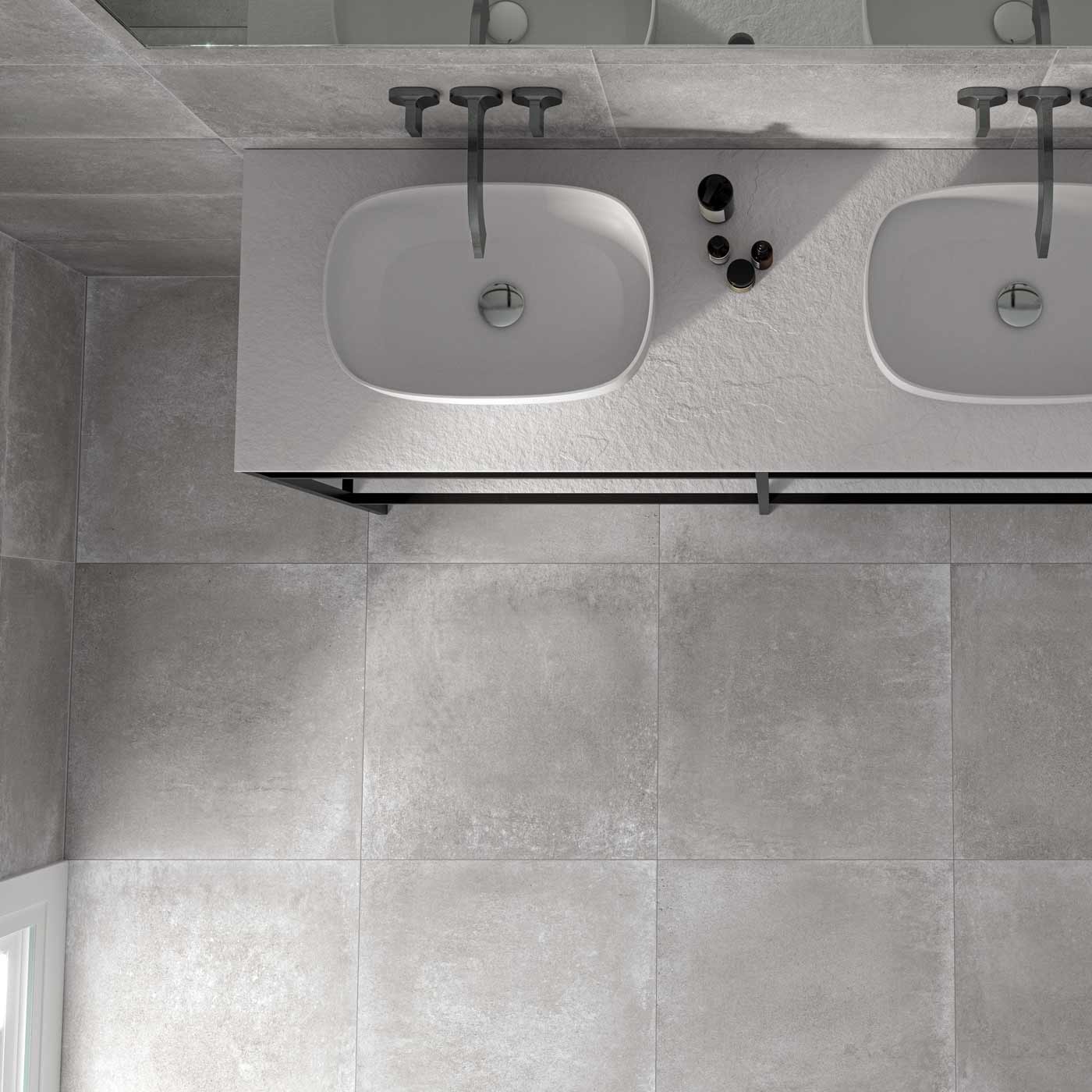 Image of Buxton Grey Floor tile 60x60cm-Porcelain tile-Cifre-tile.co.uk