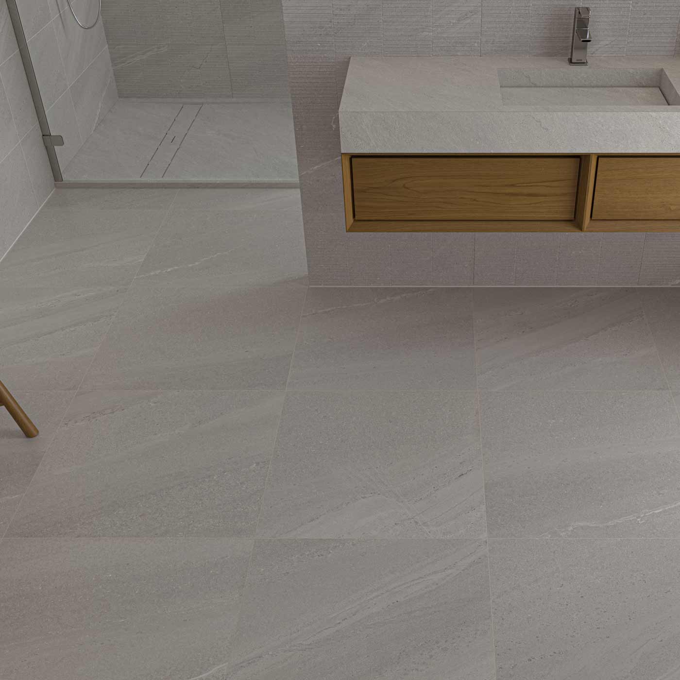 Image of Devaney Pearl Floor tile 60x60cm-Porcelain tile-Cifre-tile.co.uk