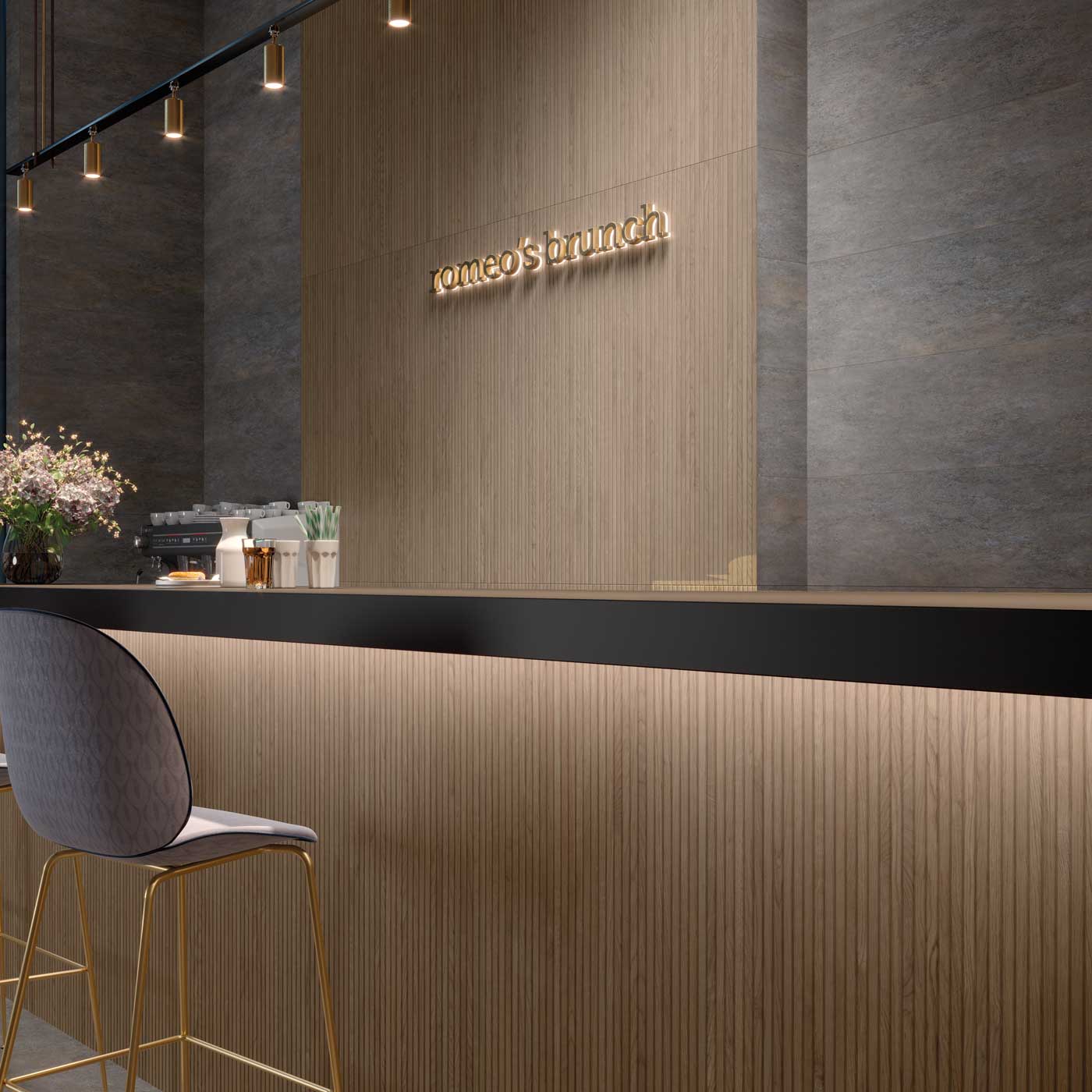 Image of Japandi Wood Slat tile 40x120cm-Large format-Cifre-tile.co.uk