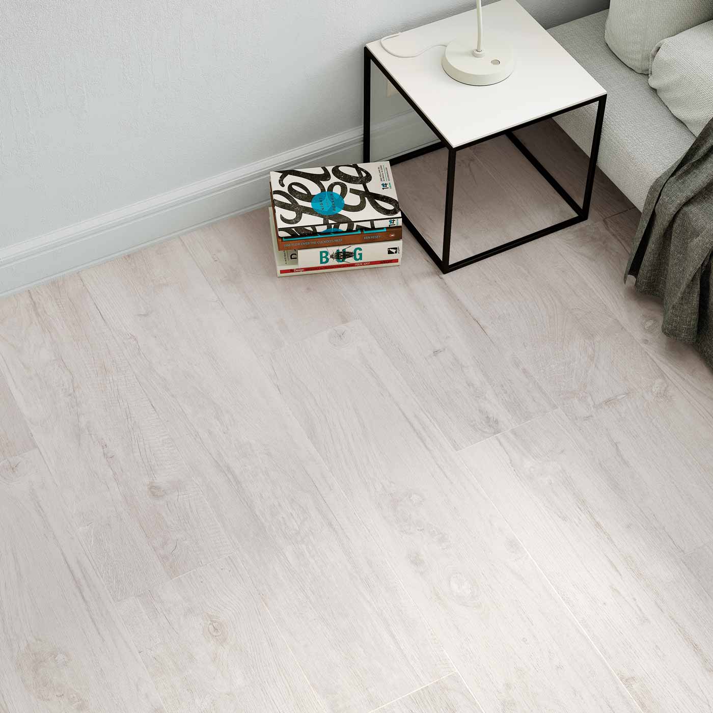 Image of New Forest White Wood tile 30x120cm-Wood effect tile-Cifre-tile.co.uk