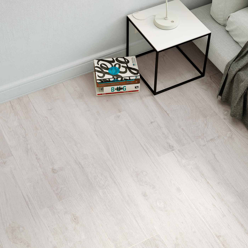 Image of New Forest White Wood tile 30x120cm-Wood effect tile-Cifre-tile.co.uk