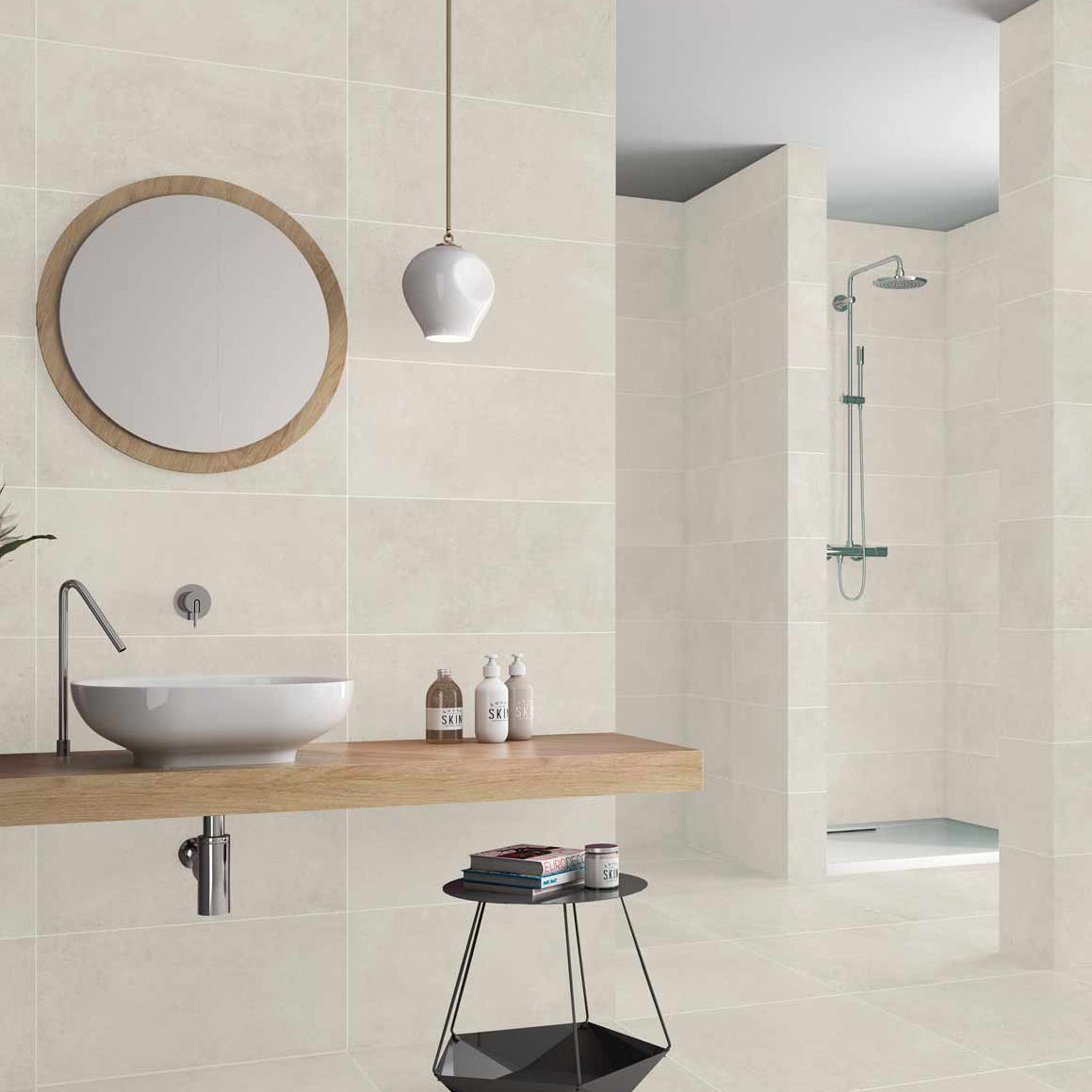 Image of Tivoli Bone Porcelain tile 30x60cm-Porcelain tile-Stile Ceramica-Tile.co.uk
