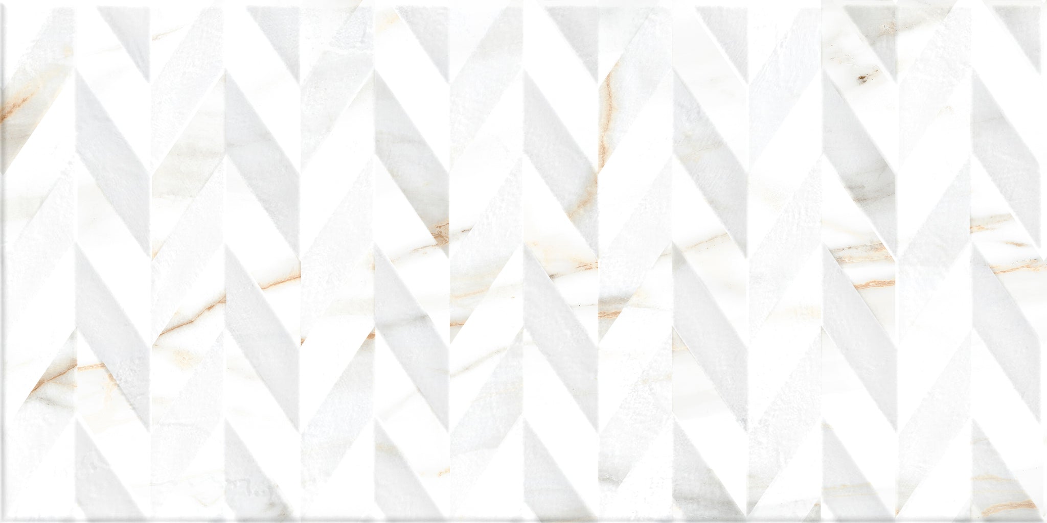 Image of Arton Chevron Matt Decor wall tile 30x60cm-Ceramic tile-Keros-Tile.co.uk