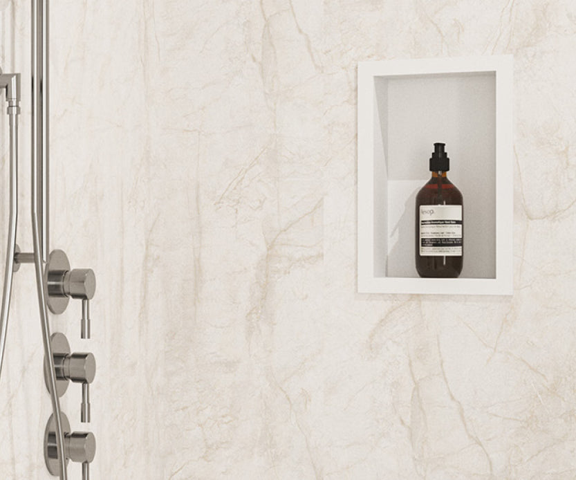 Image of Wetwall Single Shelf Recessed Niche-Accessory-Wetwall-Tile.co.uk