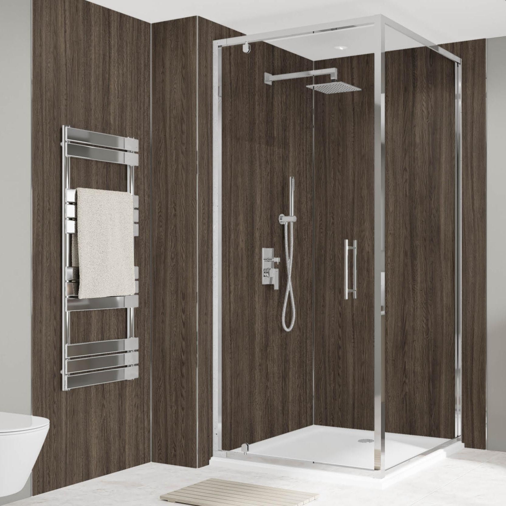 Image of American Walnut Alloy Wall Panel-Wall panel-Wetwall-Tile.co.uk