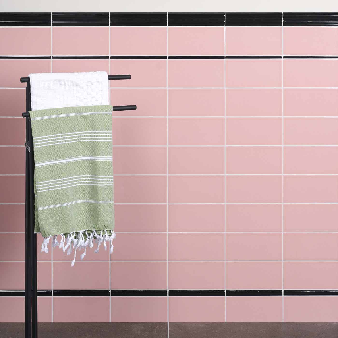 Image of Architectural Black Dado tile 5x20cm-Brick style tiles-Ca Pietra-tile.co.uk
