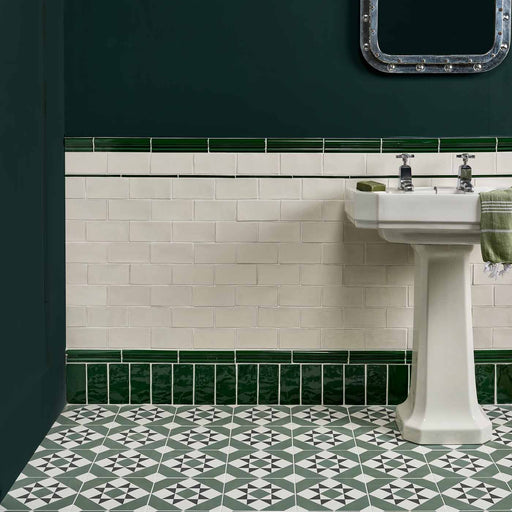 Architectural Olive Green Pencil tile 1x20cm-Brick style tiles-Ca Pietra-tile.co.uk