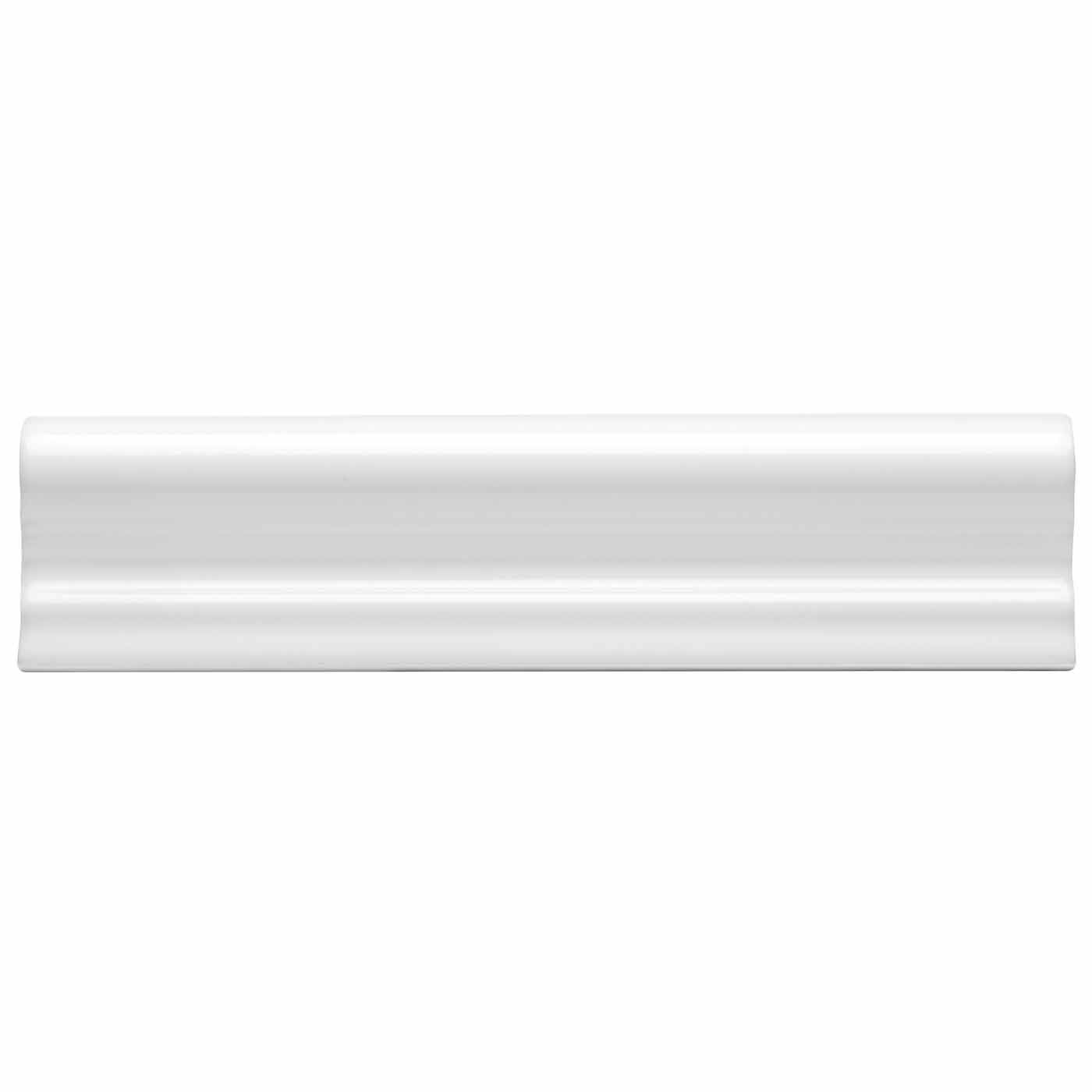 Architectural White Dado Tile 5x20cm Ca Pietra — Tile.co.uk