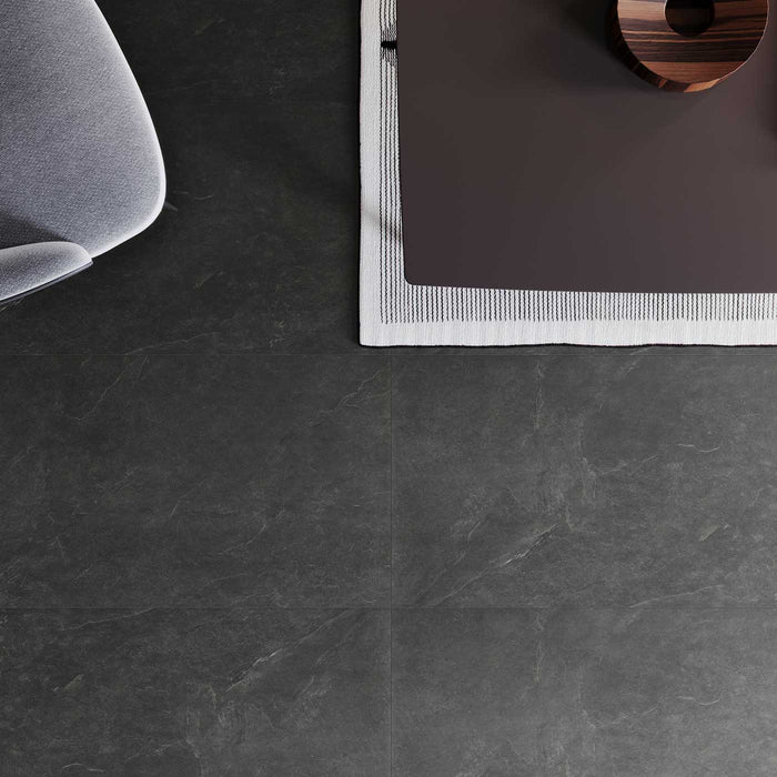 Pampas Black Porcelain tile 60x60cm-Porcelain tile-Cerrad-Tile.co.uk