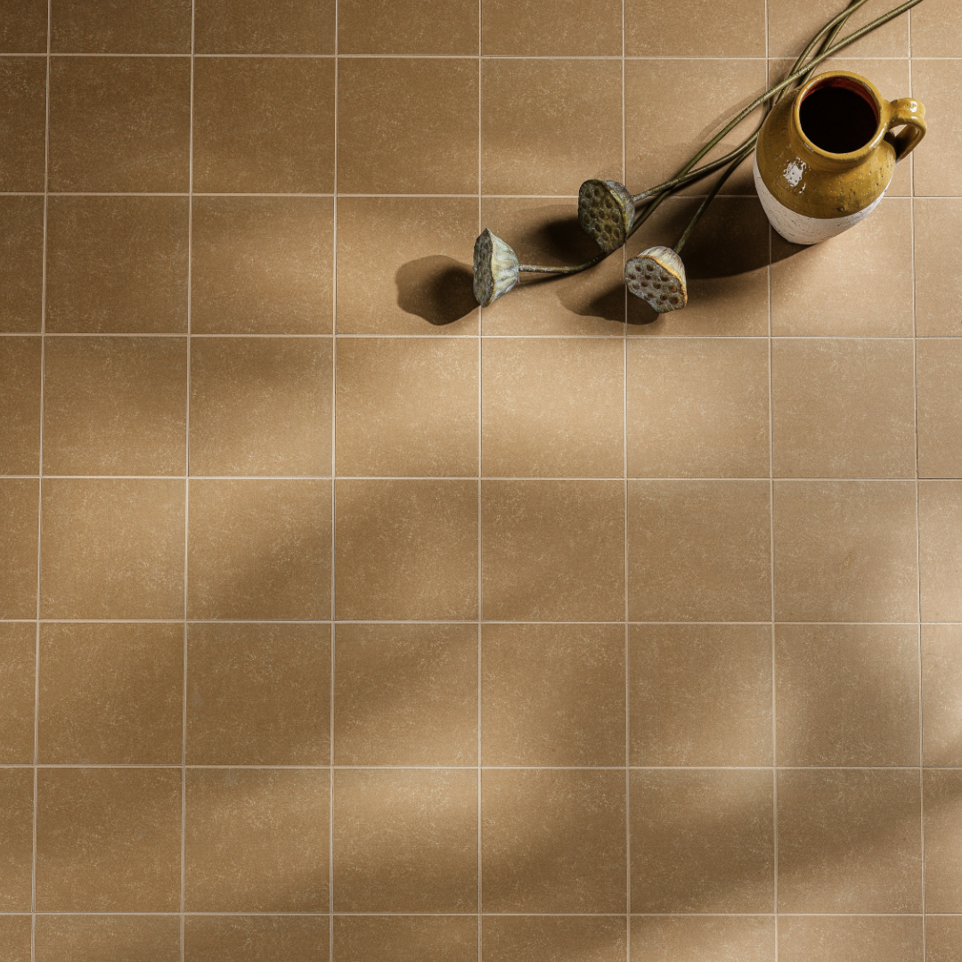 Image of Aventuras Ochre Field Porcelain - 15 x 15cm-Ca Pietra-Tile.co.uk