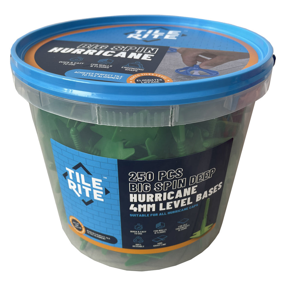 Image of 4mm Big Spin Deep Hurricane Level Bases-Spacer-Tile Rite-Tile.co.uk