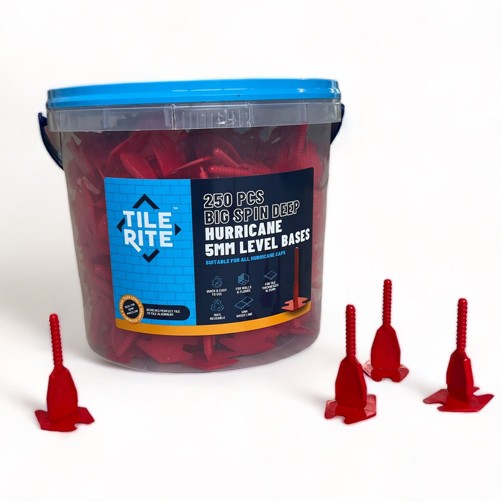 Image of 5mm Big Spin Deep Hurricane Level Bases-Spacer-Tile Rite-Tile.co.uk