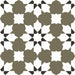 Belleville Vendome Green tile 22.5x22.5cm-Pattern tile-Ca Pietra-tile.co.uk