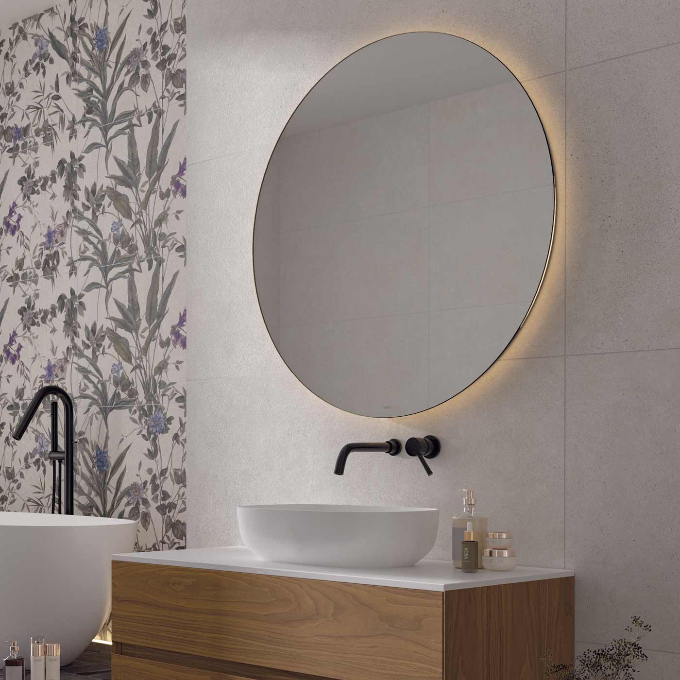 Image of Piazza White Wall tile 60x120cm-Ceramic Wall tile-Cifre-Tile.co.uk
