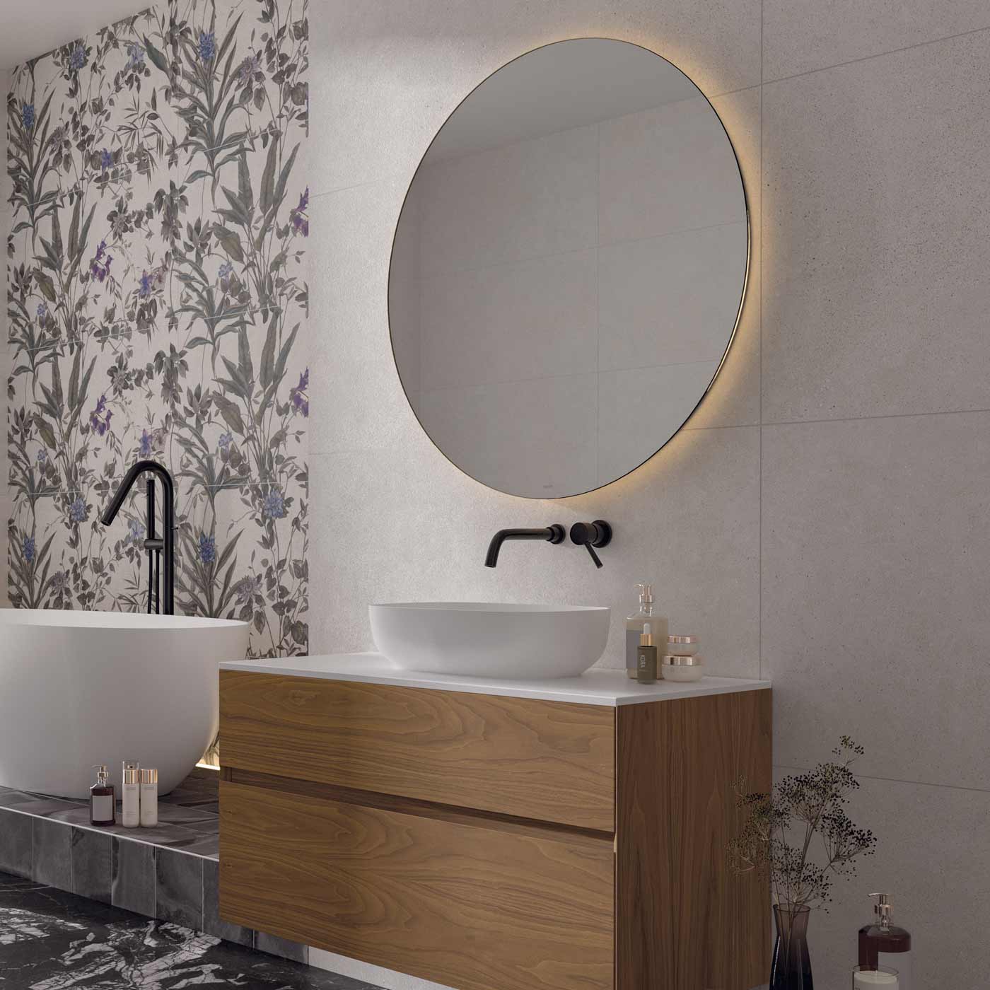 Image of Piazza Peek White Decor tile 60x120cm-Ceramic-Cifre-Tile.co.uk