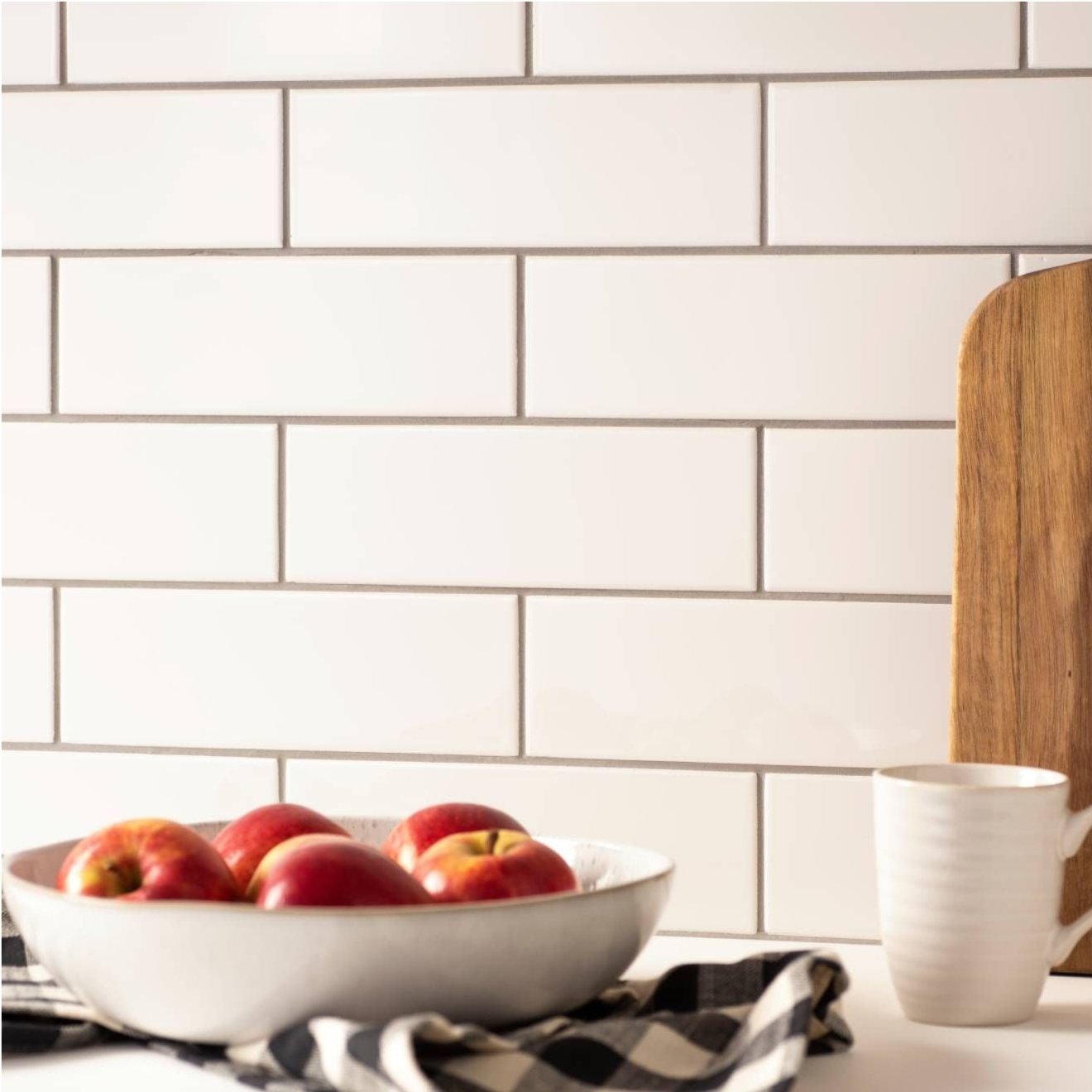 Image of Brilliant White Large Brick Field Tile 22.8x7.5cm-Ceramic wall tile-Original Style-Tile.co.uk