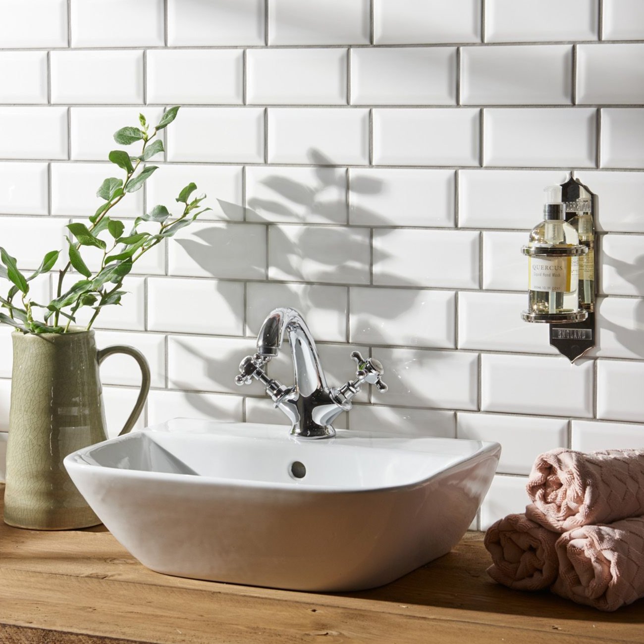 Image of Brilliant White Metro Tile 15x7.5cm-Ceramic wall tile-Original Style-Tile.co.uk