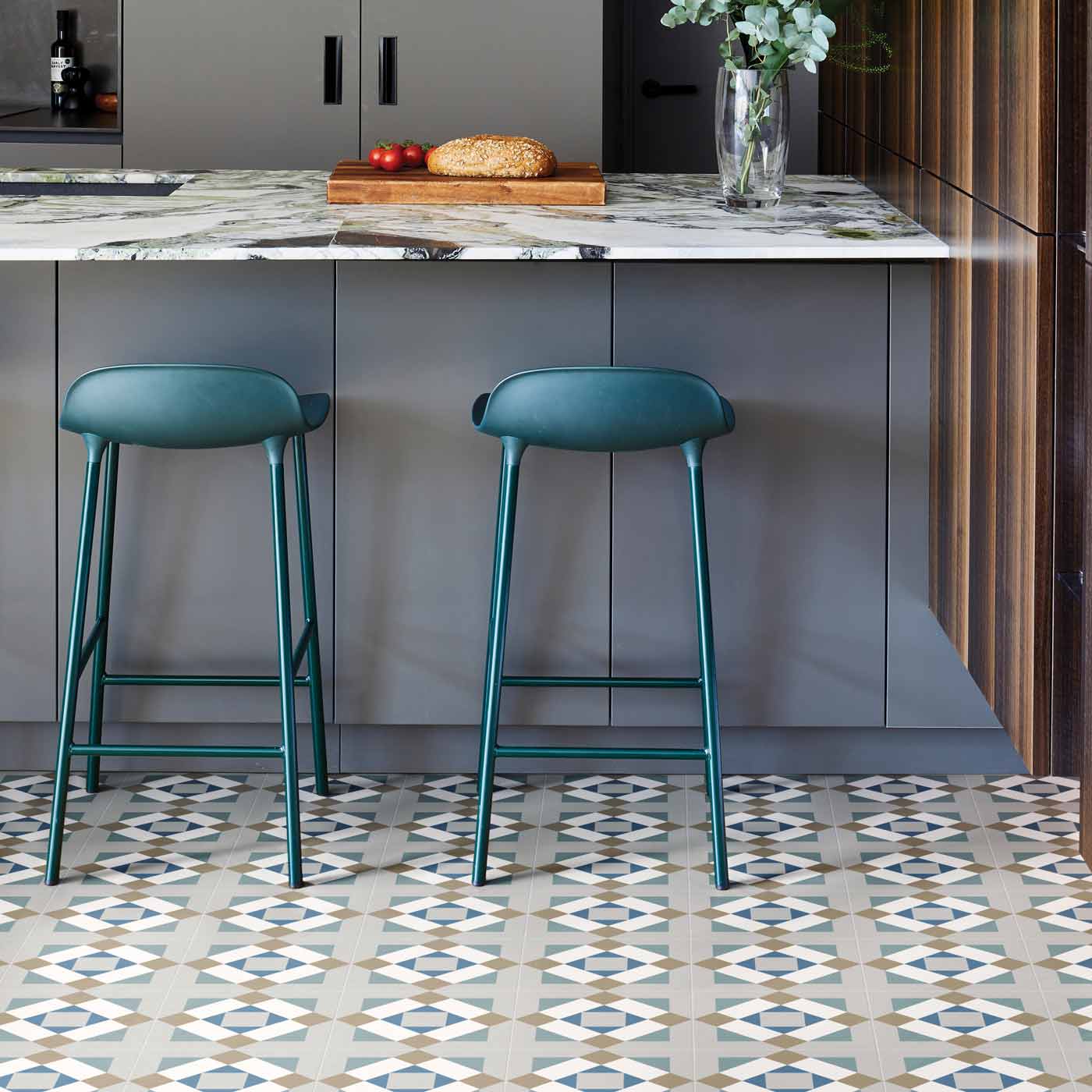 Brompton Kensington Pattern tile 20x20cm-Pattern tile-Ca Pietra-tile.co.uk