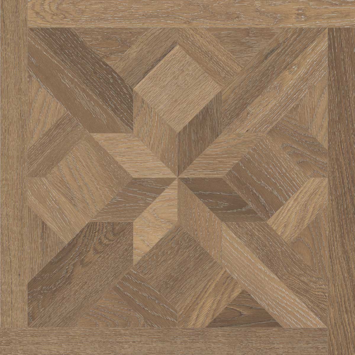 Image of French Parquet Walnut floor tile 60x60cm-Wood effect tile-Cifre-tile.co.uk