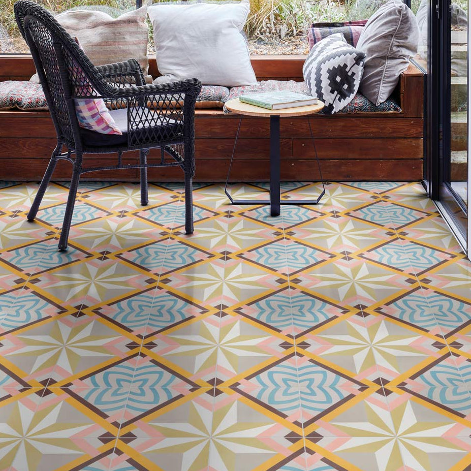 Image of Cabana Havana Pattern tile 20x20cm-Pattern tile-Ca Pietra-tile.co.uk