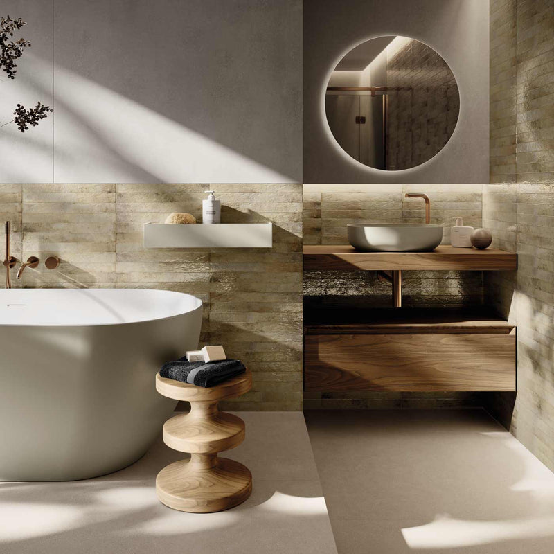 Image of Calle Ivory Tile 4.8x45cm-Porcelain tile-Cifre-Tile.co.uk