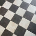 Chequer black & white floor tile 45x45cm-Ceramic floor tile-Peronda-Tile.co.uk