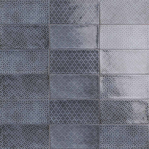 Sample 10x20cm Jenson Azul Decor tile-sample-sample-tile.co.uk