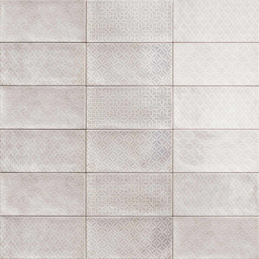 Sample 10x20cm Jenson Grey Decor tile-sample-sample-tile.co.uk