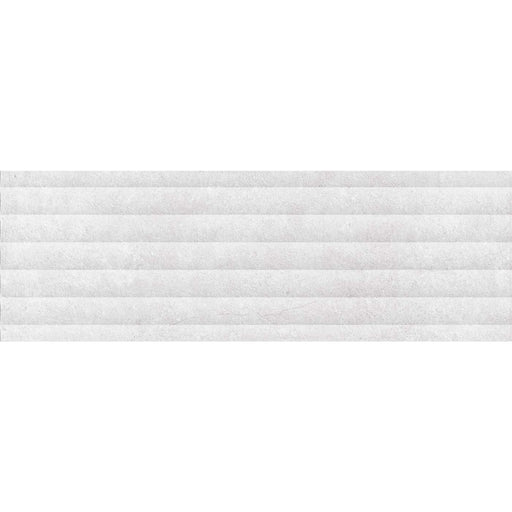 Fluted Grey Decor Wall Tile 30x90cm-Ceramic wall tile-Keros-Tile.co.uk