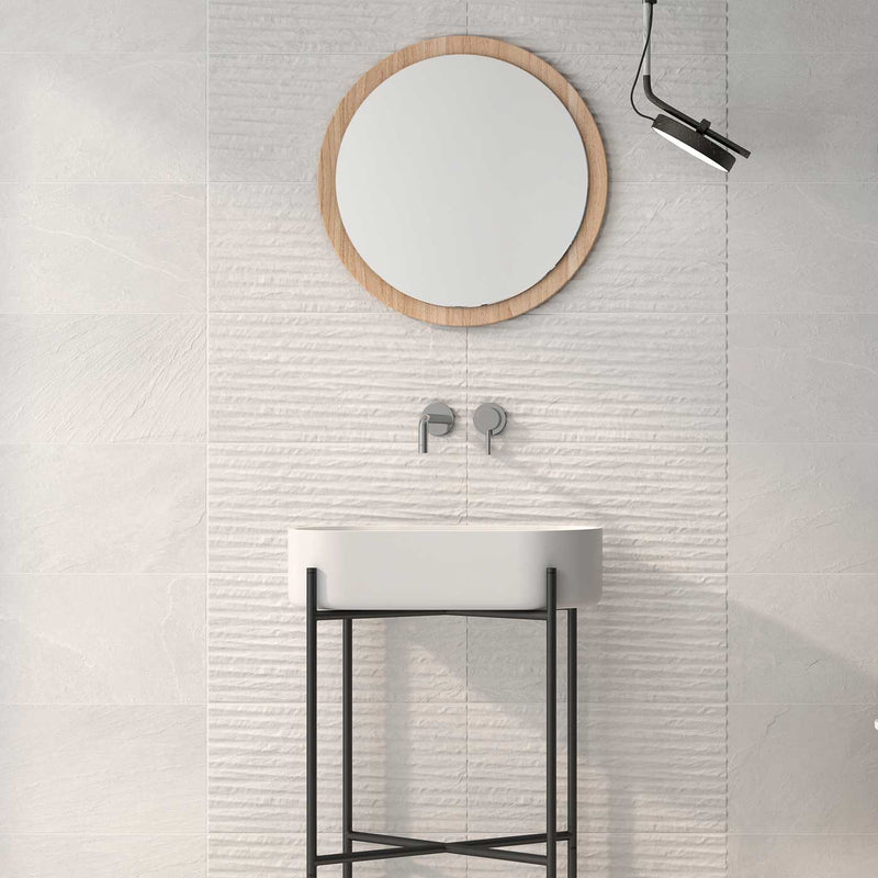Image of Devon Moon Decor Wall Tile 25x50cm-Ceramic wall tile-Argenta-Tile.co.uk