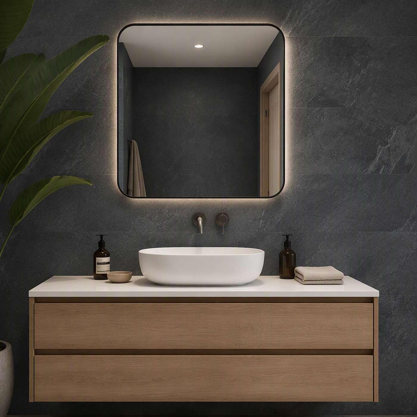 Image of Shaw Slate Anthracite Tile 30x60cm-Porcelain tile-Emotion-Tile.co.uk